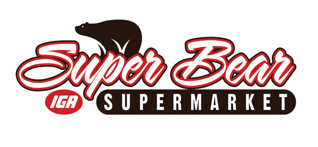 A theme logo of Super Bear IGA